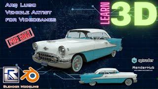 Oldsmobile 88 Coupe 1955 - Learn 3D while you watch Arq Lugo Youtube