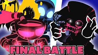 FRIDAY NIGHT FUNKIN' mod EVIL Boyfriend Nightmare VS Cuphead, Sans n Bendy Nightmare FINAL BATTLE