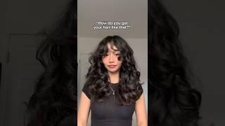 How to Style Wavy Hair With Bangs