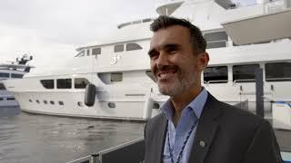 Christensen Superyacht Three Forks at Fort Lauderdale Boat Show with Raphael Sauleau Fraser Yachts