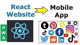 How to Convert React App or Website to Mobile App ? ( PWA Tutorial ) Desktop - Android - iOS