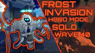 FROST INVASION HARD MODE SOLO WAVE 40 | Tower Defense Simulator | Roblox