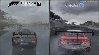Forza 7 Demo vs Project CARS 2 - Dynamic Weather Early Comparison
