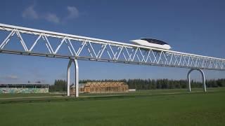 Full demonstration of SkyWay transport systems • Demostrimi i Plote i FLOTES #SkyWay