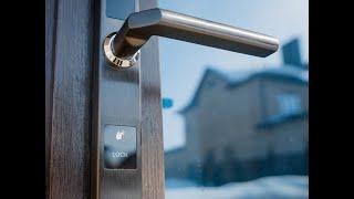 Умный замок MyLock, установка на дверь.