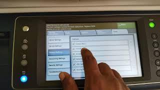 How to change  xerox 7545 ip address