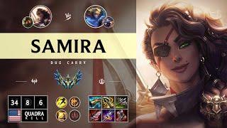 Samira ADC vs Ezreal: ULTRA CARRY - NA Challenger Patch 14.15