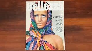 1966 Giugano ASMR Magazine Flip Through:  Bellezza w Veruschka