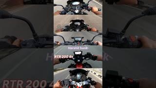 TVS Apache Series First Gear Challenge  #shorts #apache1604v