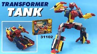 Tutorial: Let's build Transformer Demolisher (Armada)  /Tank  from LEGO Creator 31102: Fire Dragon