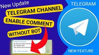 How To Enable Comment Features In Telegram Channel | How To Create Reaction Button