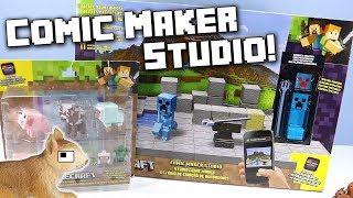 Minecraft Toys Comic Maker Studio Play Set and App Review Mattel