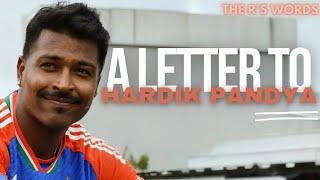 'A letter to Hardik Pandya' | Ravdeep Singh Ubhi  |