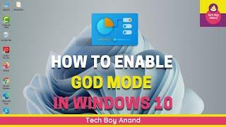 How To Enable God Mode In Windows 10