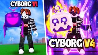 I Awakened Cyborg V4 With Only PURPLE Fruits (Blox Fruits)