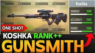 BEST KOSHKA “ONE SHOT DEAD " GUNSMITH IN CALL OF DUTY MOBILE| COD MOBILE KOSHKA  INSANE RANK BUILD|