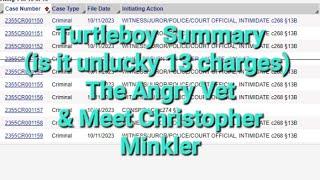 @TurtleboyLive Summary - Latest Charge Count @TheAngryVet paperwork & meet @Mink73