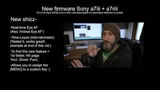 Sony Firmware Update V3 for a7iii + a7riii = info and testing.