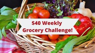 Frugal Living $40 Grocery Challenge!