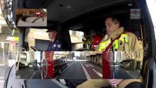 Ride-along aboard the Fire and Rescue NSW, City of Sydney Flyer