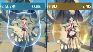 Diona Shield vs Noelle Shield Strength Comparison - Genshin Impact