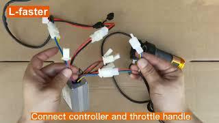 L-faster V brake bike electric conversion kit installation instruction