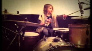 Imogen Drumming at Mushroom Studios 2