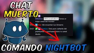 Como Animar Chat en Streams - Comando NightBot Preguntas Aleatorias