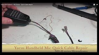 Yaesu Microphone - Quick Cable Repair - MH Model