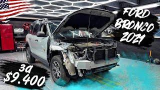 2021 Ford Bronco Sport Badlands - $9.400 , с такими повреждениями можно и восстанавливать.