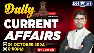 24 Oct 2024 Current Affairs | Daily Current Affairs | Daily News Analysis Current Affair | Jeet Sir