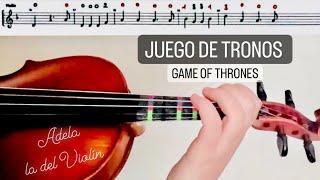 JUEGO DE TRONOS, VIOLIN (PARTITURA+AUDIO)