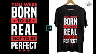 vintage tee design photoshop | typography t-shirt design in photoshop #tshirt #photoshop #tutorial