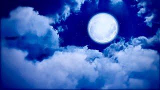 Moon and cloud travel night sky animated background video ,3d Nature background || No Copyright