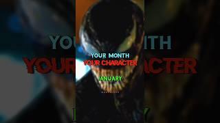 Your Month, Your Character - JANUARY️ | #marvel #shorts #avengers #spiderman