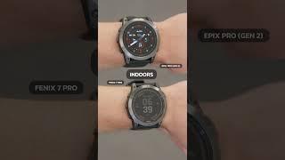 DISPLAY COMPARISON | Garmin Fenix 7 Pro VS Garmin Epix Pro (Gen 2)