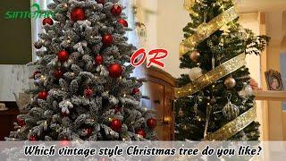 Which vintage style Christmas tree decoration do you like? | SINTEAN Christmas Tree Decoration 2023