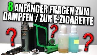 8 ANFÄNGER FRAGEN ZUM DAMPFEN / ZUR E-ZIGARETTE | Einsteiger Geräte? Ist dampfen günstiger? #VapeDay