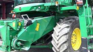 Зерноуборочный комбайн John Deere W650 Б/у - работает, обзор двигателя