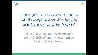 Fannie Mae Changes to OHFA Programs