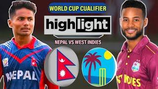 NEPAL VS WEST INDIES Highlights | Historical Match