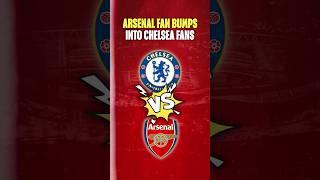 Arsenal fan walks past Stamford Bridge!  #shorts