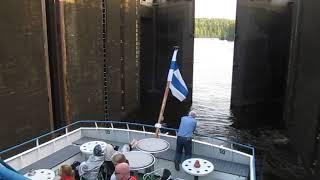 Saimaa Canal. Entering a lock