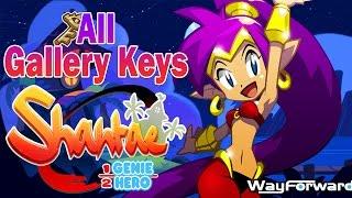 Shantae Half-Genie Hero: ALL 10 GALLERY KEY LOCATIONS |100% Shantae Guide (PS4)