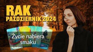 Rak ŻYCIE NABIERA SMAKU Październik 2024 tarot