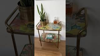 DIY Bar Cart Makeover | Mid-Century Style