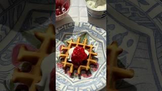 Waffles Viennese️ Вафли венские#waffles#вафли#завтрак#recipe#breakfast#foodshorts