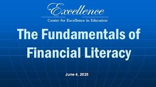 STEM Lyceum The Fundamentals of Financial Literacy