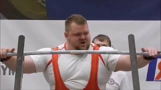 KONOVALOV ANDREY total 1190kg@120+kg. Championship of Russia 2018