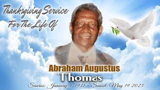 Abraham Augustus Thomas Thanksgiving Service at the Church of God of Prophecy  Linstead